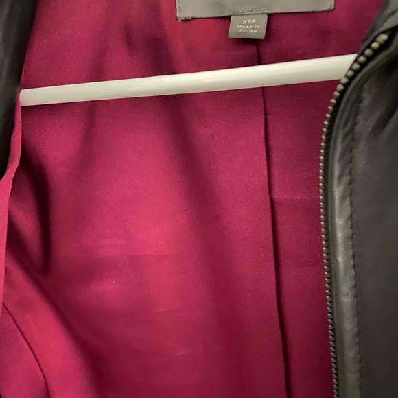 Black leather Ann Taylor petites xs - Picture 4 of 5